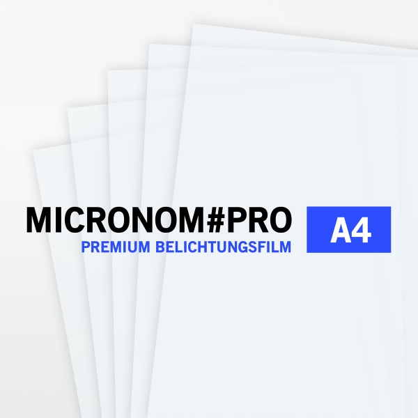 MICRONOM PRO Siebdruck-Belichtungsfilm Inkjet - A4 Abpackung
