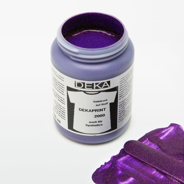 DEKAPRINT Siebdruckfarbe GLITTER Violett