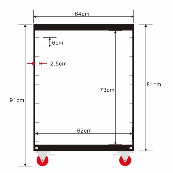 Mobiler Werkstattwagen zum Trocknen / Aufbewahren von Sieben