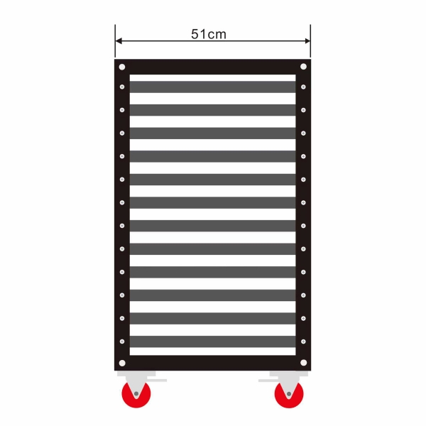 Mobiler Werkstattwagen zum Trocknen / Aufbewahren von Sieben