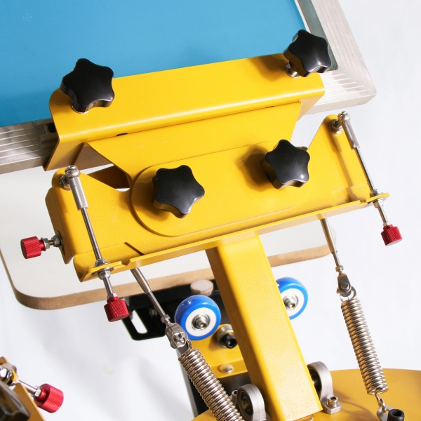 6x6 Siebdruckkarussell für Textildruck mit Feinjustierung