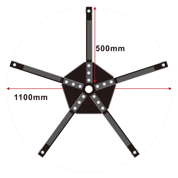 6x6 Siebdruckkarussell für Textildruck mit Feinjustierung