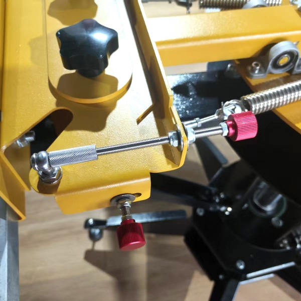 6x6 Siebdruckkarussell für Textildruck mit Feinjustierung