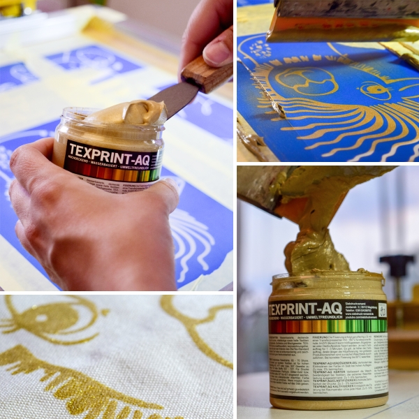 TEXPRINT-AQ Effektfarbe [GLITTER-GOLD]