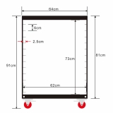 Mobiler Werkstattwagen zum Trocknen / Aufbewahren von Sieben
