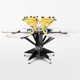 6x6 Siebdruckkarussell für Textildruck mit Feinjustierung