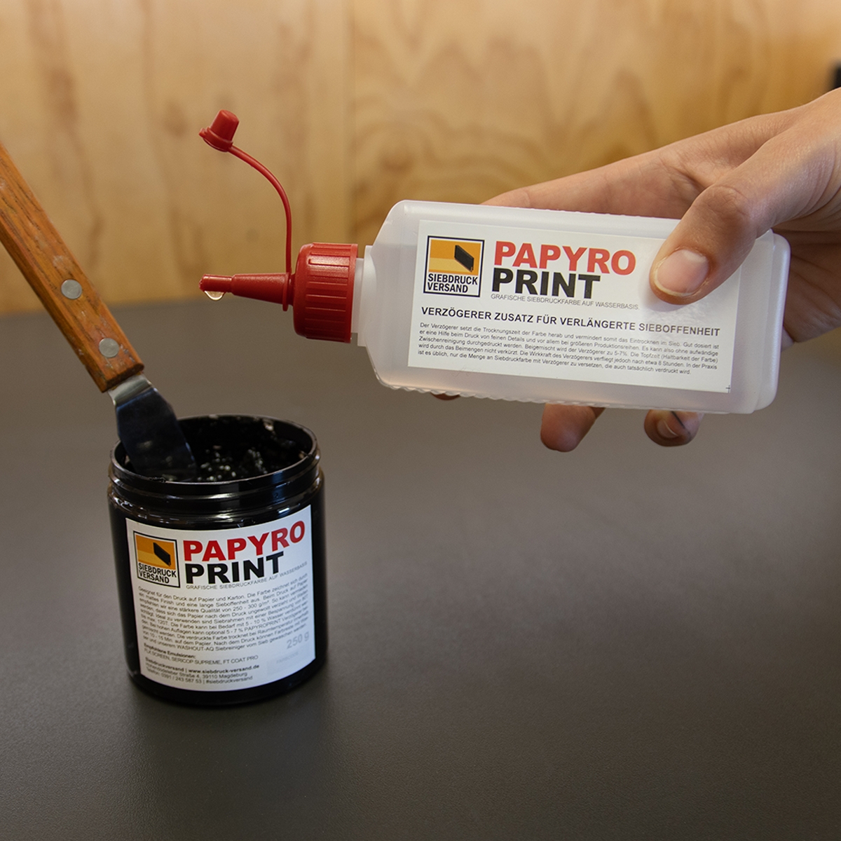 PapyroPrint für Druck auf Papier + Karton SCHWARZ - Siebdruckversand ...