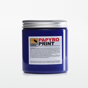 PapyroPrint Siebdruckfarbe für Papier und Karton MITTELBLAU