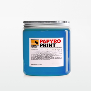 PapyroPrint Siebdruckfarbe für Papier und Karton NEON-BLAU