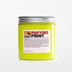 PapyroPrint Siebdruckfarbe für Papier und Karton NEON-GELB