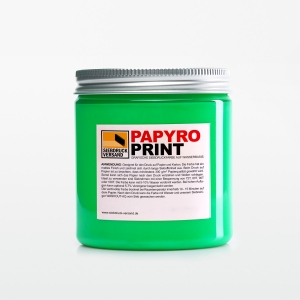 PapyroPrint Siebdruckfarbe für Papier und Karton NEON-GRÜN