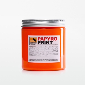 PapyroPrint Siebdruckfarbe für Papier und Karton ORANGE