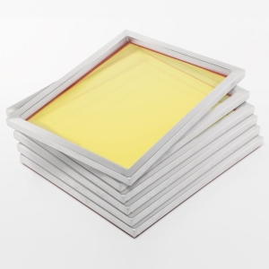6x Siebdruckrahmen 80T 78cm x 61cm - gelb (A2+)