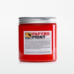PapyroPrint Siebdruckfarbe für Papier und Karton ROT