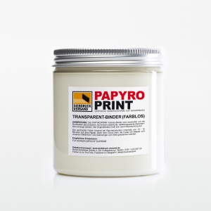 PapyroPrint Siebdruckfarbe für Papier und Karton TRANSPARENT-BINDER