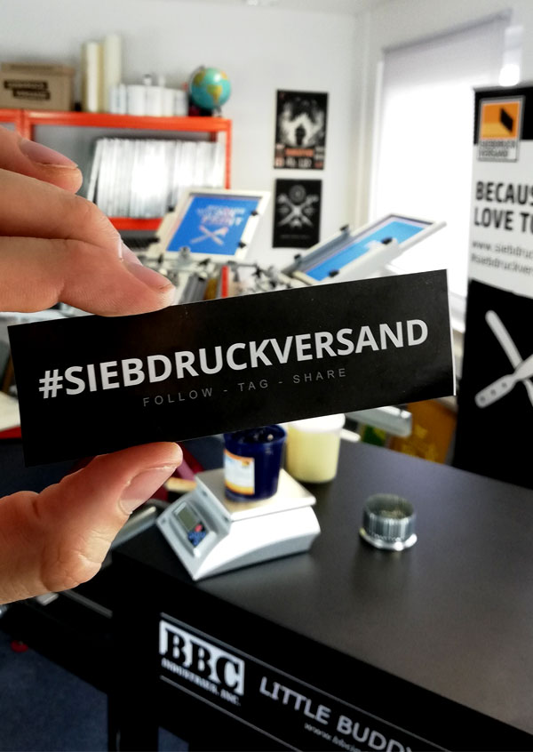 #siebdruckversand - Alles, was für das Siebdruckverfahren benötigt wird: Siebe, Rahmen, Farben, Reiniger und Siebdruckmaschinen